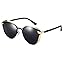 Polarized Cat Eye Sunglasses for Women, Retro Vintage Fashion Sunglasses Trendy Metal Frame Shades for Driving Travel